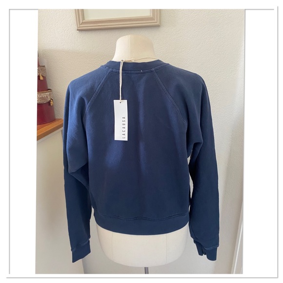 Women’s LACAUSA CLOTHING by Anthropologie Barb Sweatshirt Size XS NWT - Picture 5 of 5